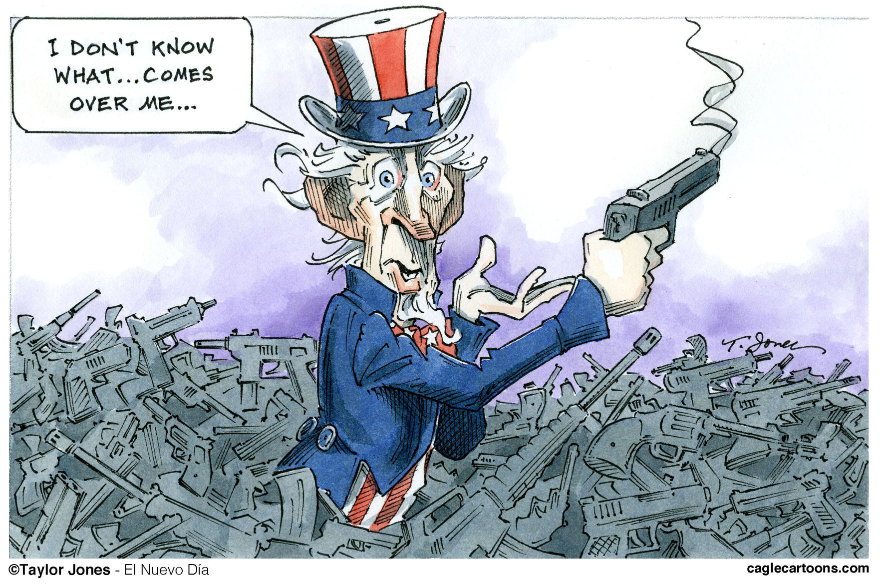 No idea what comes over me by Taylor Jones, Politicalcartoons.com